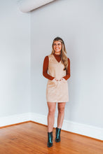 Load image into Gallery viewer, Tan The Flames Jumper Dress
