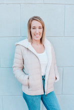 Load image into Gallery viewer, Winter Wishes Reversible Sherpa Puffer Jacket
