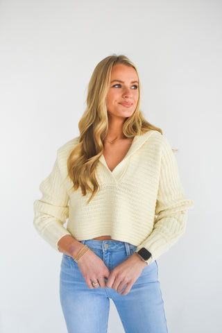 We Taupe You Love Collared Sweater