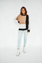 Load image into Gallery viewer, Perfectly Neutral Color Block Sweater
