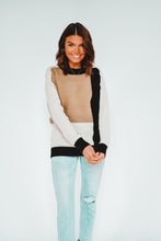 Load image into Gallery viewer, Perfectly Neutral Color Block Sweater
