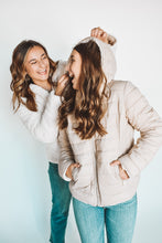 Load image into Gallery viewer, Winter Wishes Reversible Sherpa Puffer Jacket

