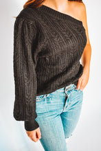 Load image into Gallery viewer, Dare To Dream One Shoulder Sweater
