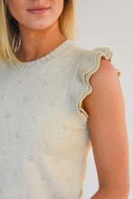 Load image into Gallery viewer, The Ruffle Shuffle Sleeveless Sweater
