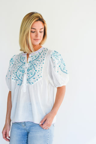 Get Real Embroidered Top