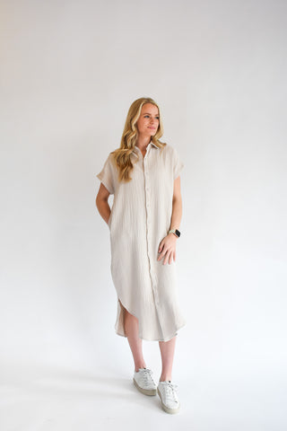Dress My Soul Button Down Shirt Dress