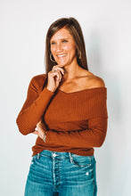 Load image into Gallery viewer, All About The Vibe Off Shoulder Sweater
