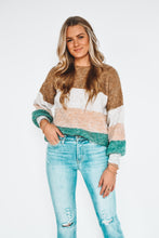 Load image into Gallery viewer, Say It Ain&#39;t Snow Striped Sweater
