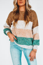 Load image into Gallery viewer, Say It Ain&#39;t Snow Striped Sweater
