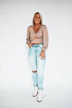 Load image into Gallery viewer, Go Glam Overlap Sparkle Sweater
