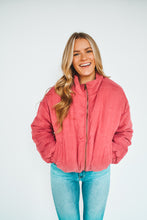 Load image into Gallery viewer, A Wintery Dream Corduroy Puffer Jacket
