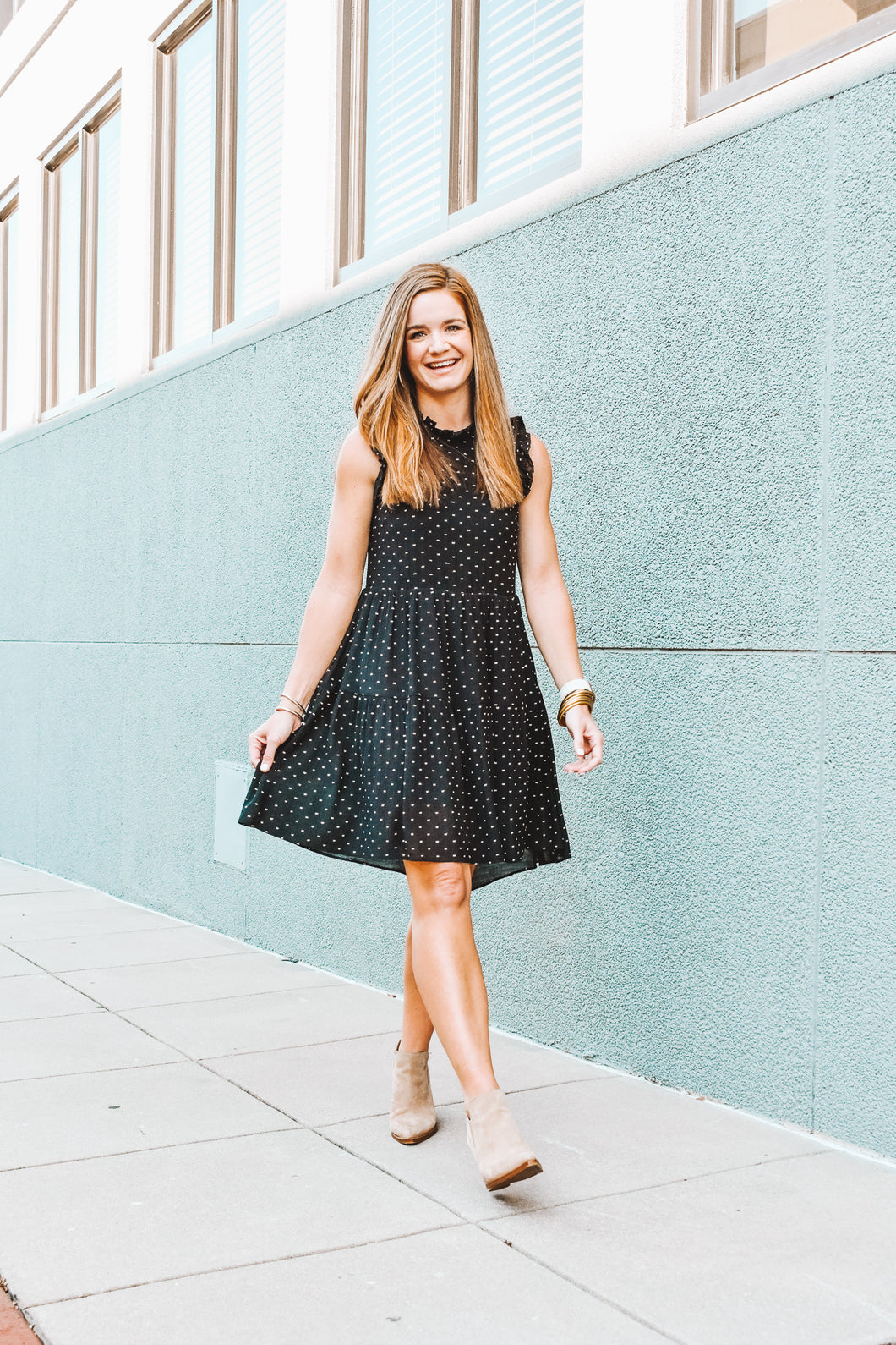 Connect The Dots Tiered Dress