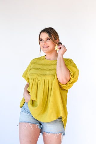 Gauze And Glory Babydoll Top