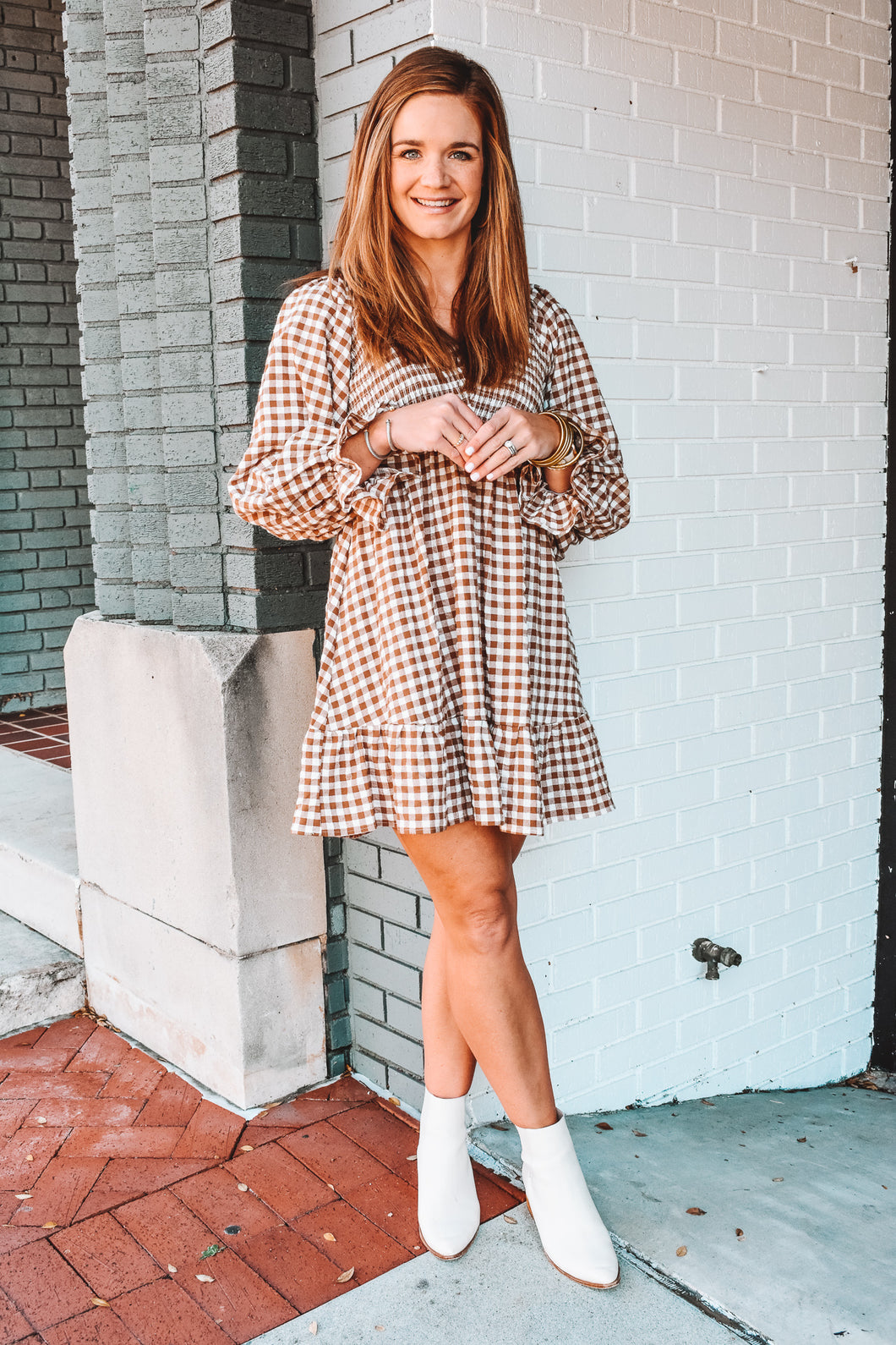 I Love Smock N Roll Gingham Dress