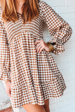 Load image into Gallery viewer, I Love Smock N Roll Gingham Dress
