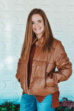 Load image into Gallery viewer, Best Thing I Leather Had Puffer Jacket
