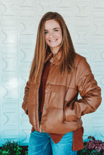 Load image into Gallery viewer, Best Thing I Leather Had Puffer Jacket
