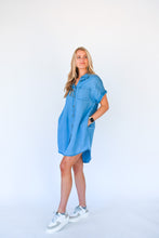 Load image into Gallery viewer, A Way Of Life Tencel Button Up Dress
