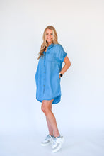 Load image into Gallery viewer, A Way Of Life Tencel Button Up Dress
