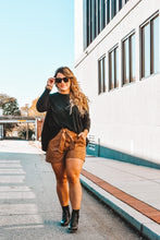 Load image into Gallery viewer, Leather Have I Ever Tie Shorts
