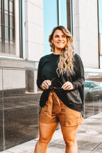 Load image into Gallery viewer, Leather Have I Ever Tie Shorts
