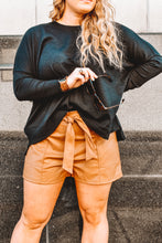 Load image into Gallery viewer, Leather Have I Ever Tie Shorts
