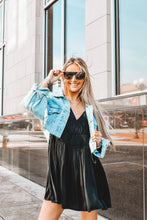 Load image into Gallery viewer, By Any Jeans Distressed Denim Jacket
