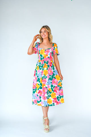 Crazy For Kokomo Cut Out Midi Dress