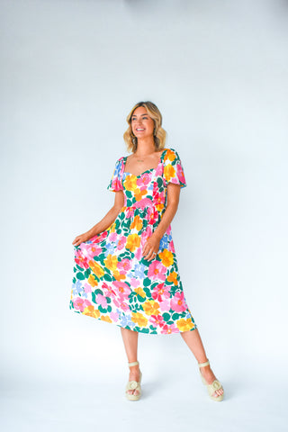 Crazy For Kokomo Cut Out Midi Dress