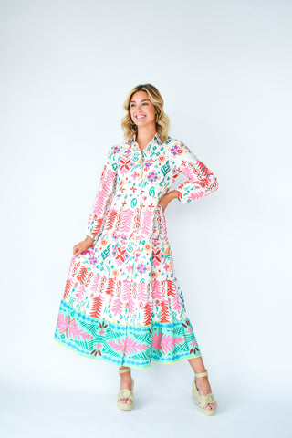 Come Out And Play Printed Dress