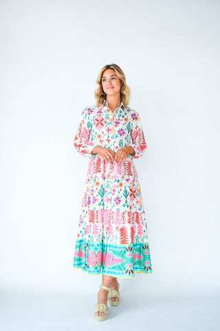 Come Out And Play Printed Dress