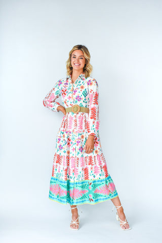 Come Out And Play Printed Dress