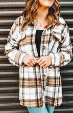 Load image into Gallery viewer, Plaid Romance Oversized Shacket
