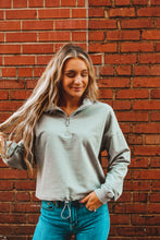 Load image into Gallery viewer, Comfy Or Bust Half Zip Sweatshirt
