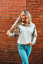Load image into Gallery viewer, Comfy Or Bust Half Zip Sweatshirt
