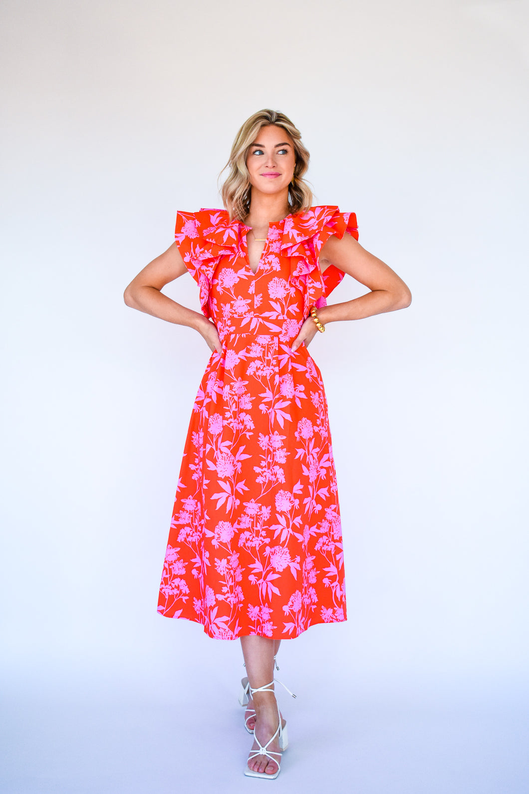 Blooming Vibes Floral Midi Dress
