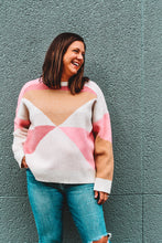 Load image into Gallery viewer, Nothing Sweeter Color Block Sweater
