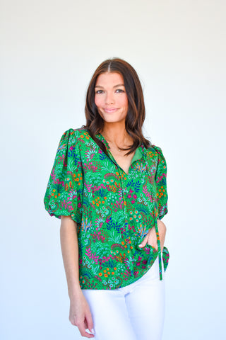 Empower The Flower Floral Print Blouse