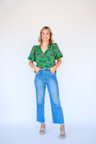 Empower The Flower Floral Print Blouse