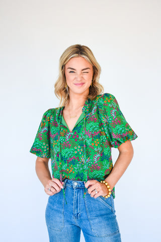 Empower The Flower Floral Print Blouse