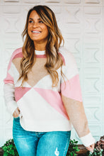 Load image into Gallery viewer, Nothing Sweeter Color Block Sweater
