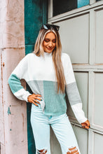 Load image into Gallery viewer, Snuggle Break Color Block Sweater
