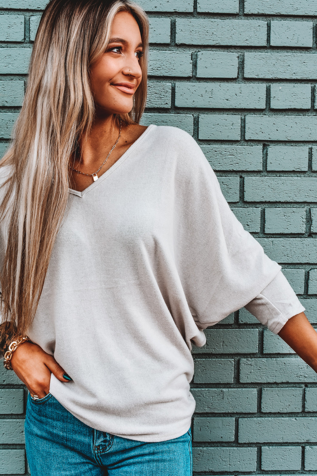 Simply Solid Knit Top