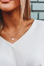 Load image into Gallery viewer, Lock Chain Necklace
