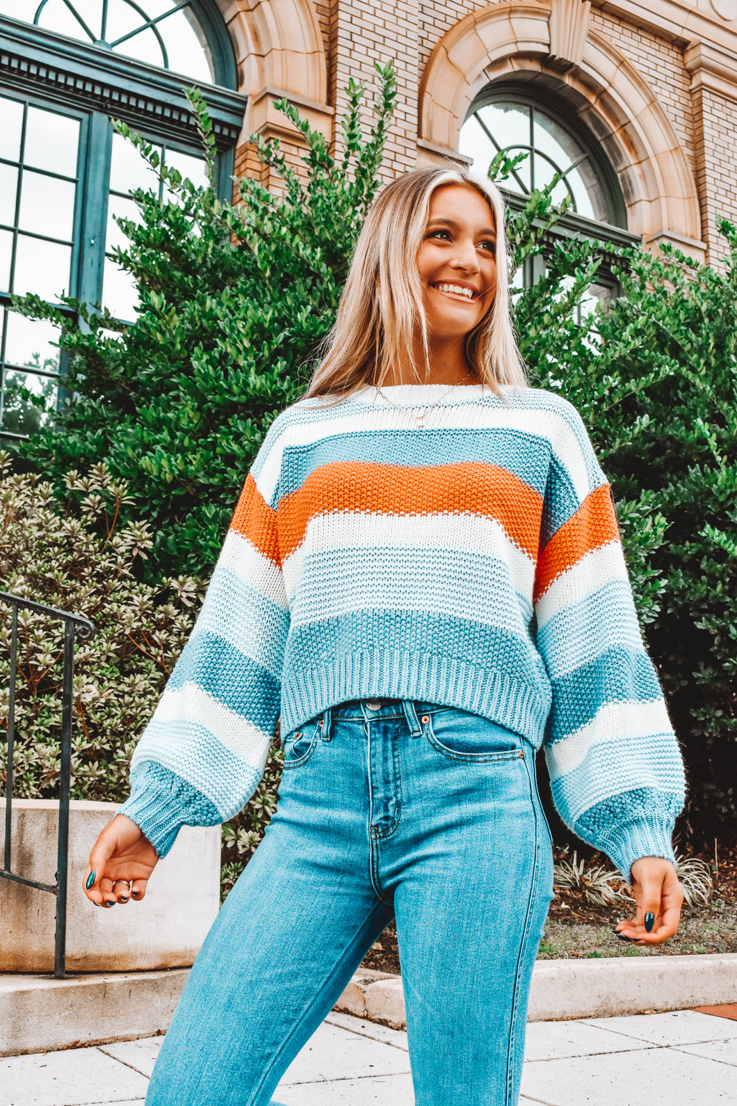 Get Cozy Striped Sweater