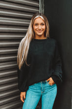 Load image into Gallery viewer, Black At It Solid Sweater
