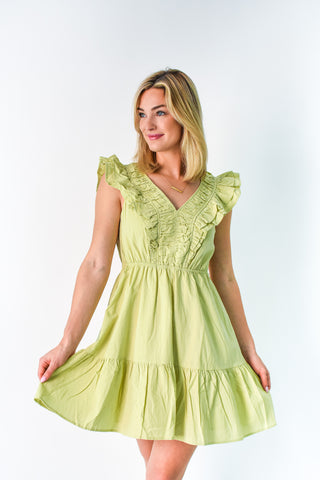 The Ruffle Shuffle Mini Dress