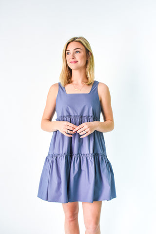Feeling Tiered Poplin Dress