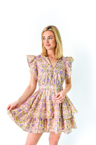 Lavender Haze Tiered Dress