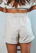 Load image into Gallery viewer, Peyton Paperbag Vegan Leather Shorts
